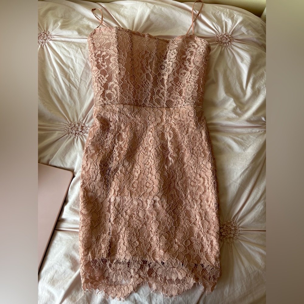 Pink lace Oh Polly dress